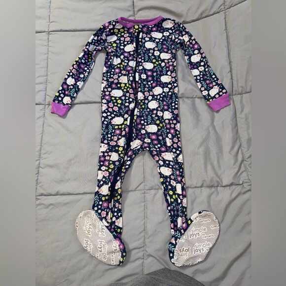 2t cotton footed snug fit sheep pajamas - Picture 1 of 1